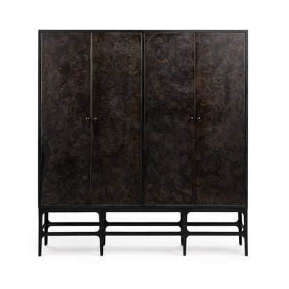 Amilio - Tall Cabinet - Rust Noir