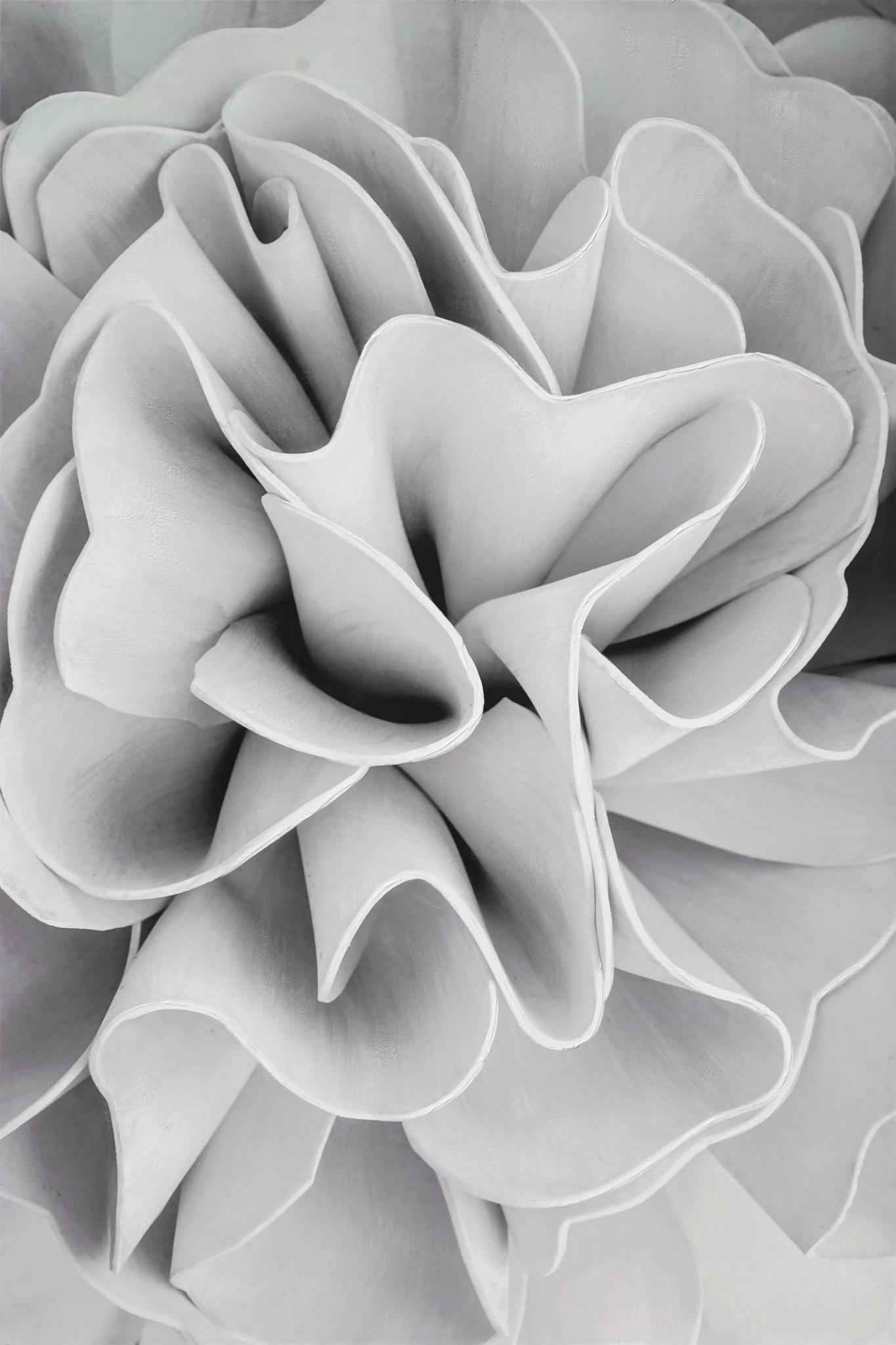 56x84 Hand Painted Textured Canvas - Dark Gray