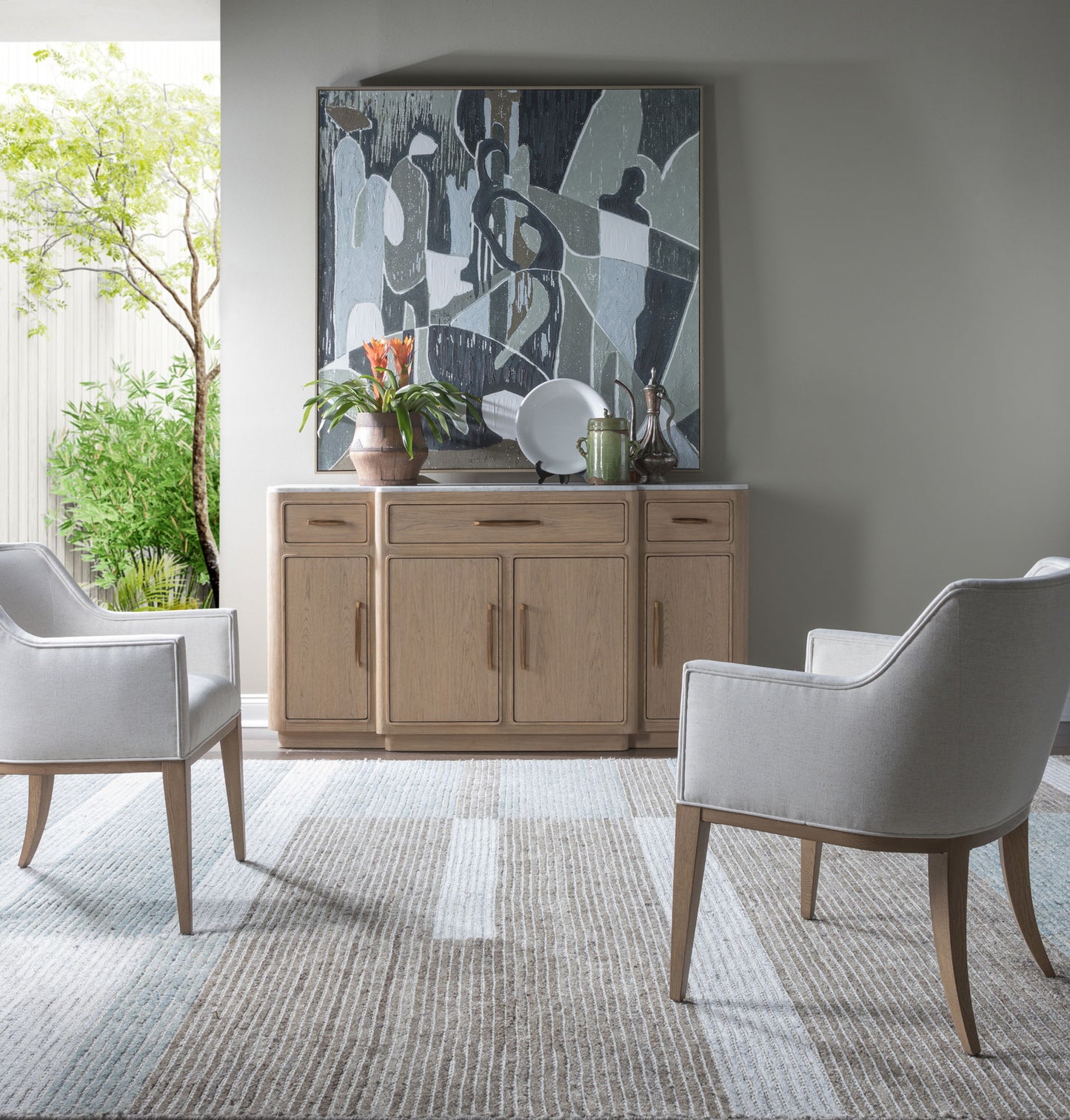 Simpatico - Simpatico Buffet With Marble Top - Light Brown