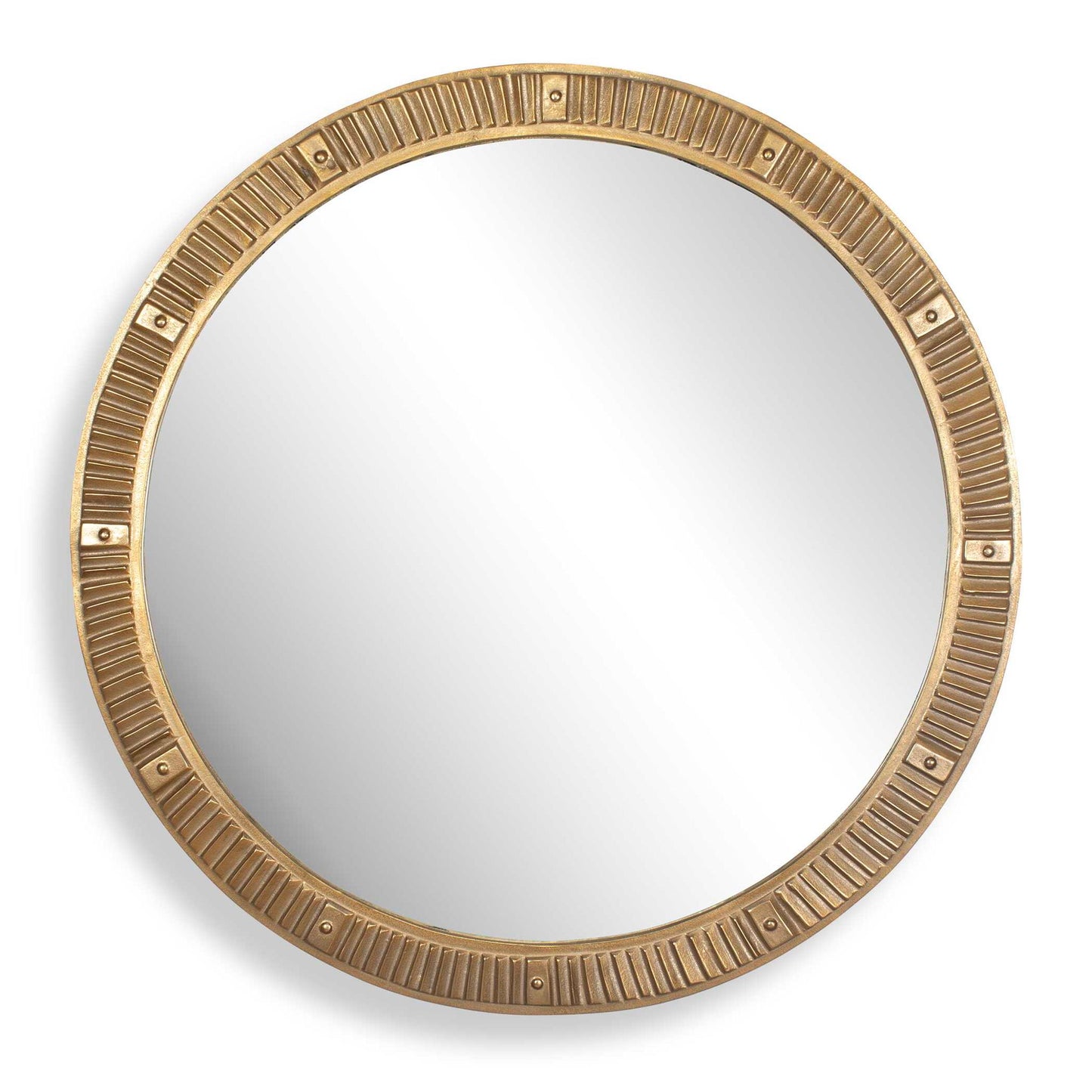 Heart Of Gold - Round Mirror - Brass / Gold