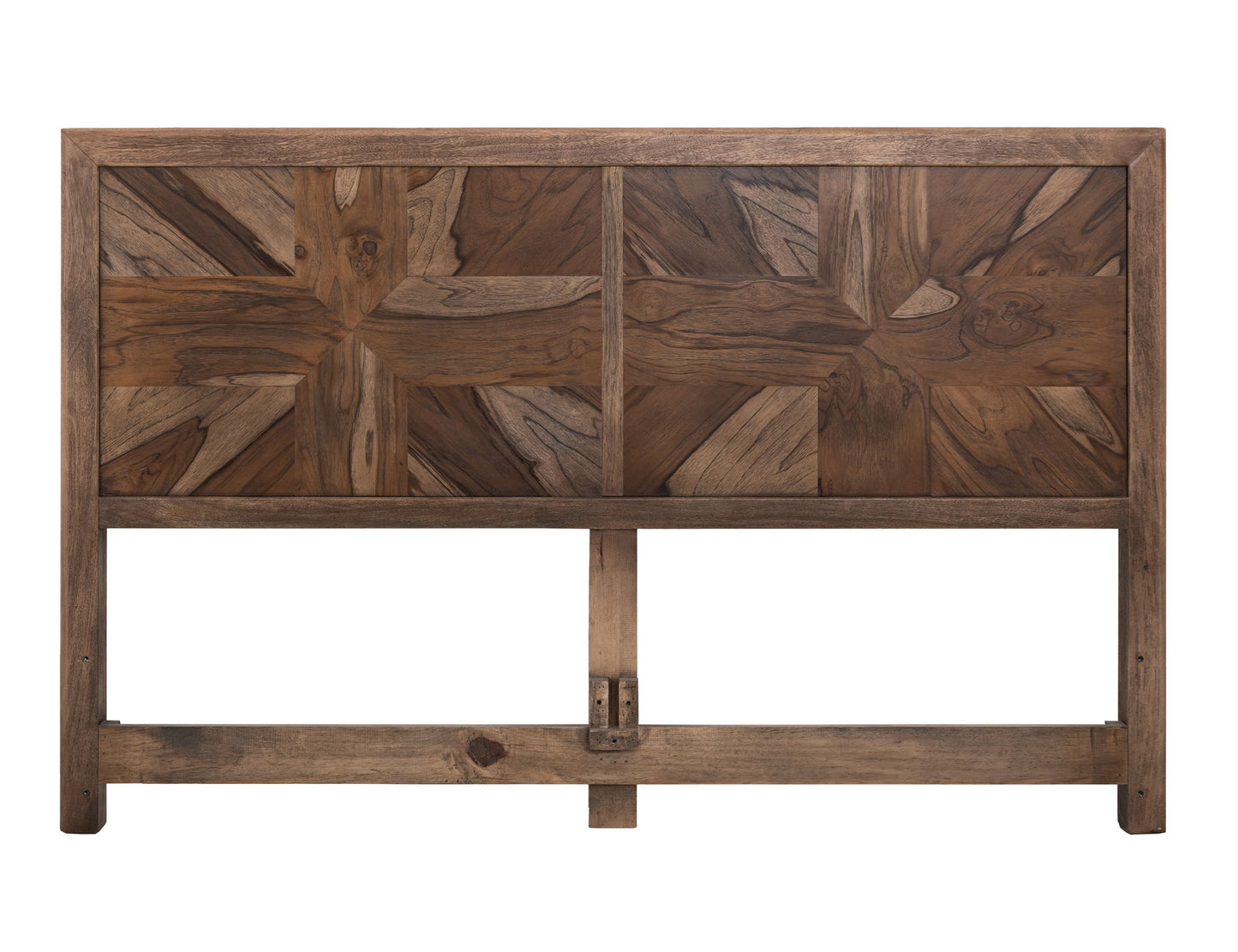 Praga - Queen Headboard - Almond / Barrel Brown