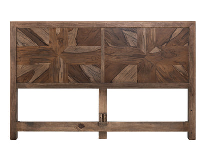 Praga - Queen Headboard - Almond / Barrel Brown