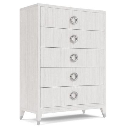Hepburn - 5 Drawer Chest - White