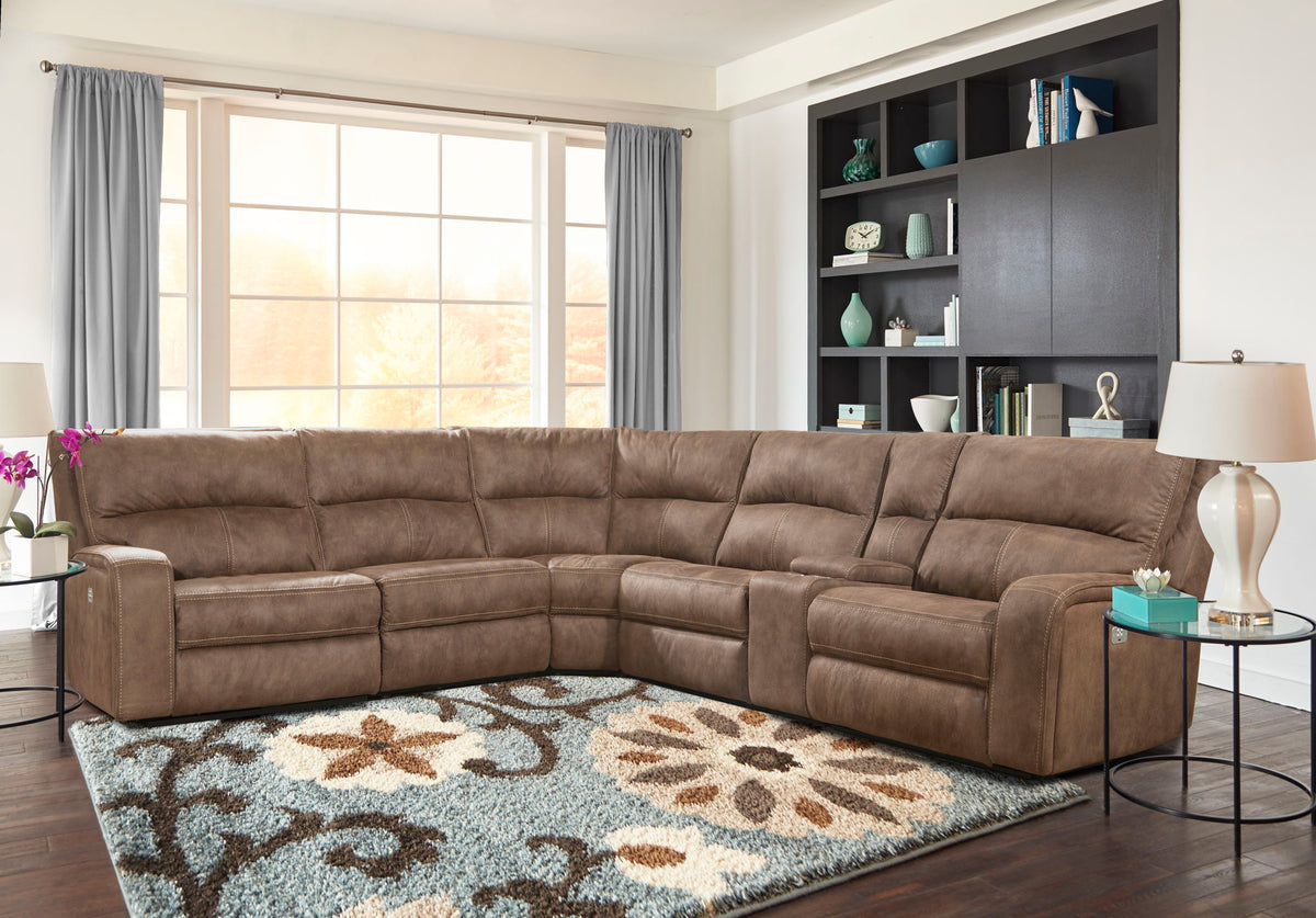 Polaris - Power Right Arm Facing Recliner - Kahlua