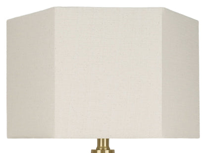 Evening Facet - 28 X 16 - Alabaster Table Lamp With Night Light (Set of 2) - Natural Stone