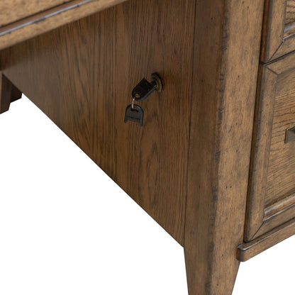 Carolina Park - Jr Executive Credenza - Amber Brown