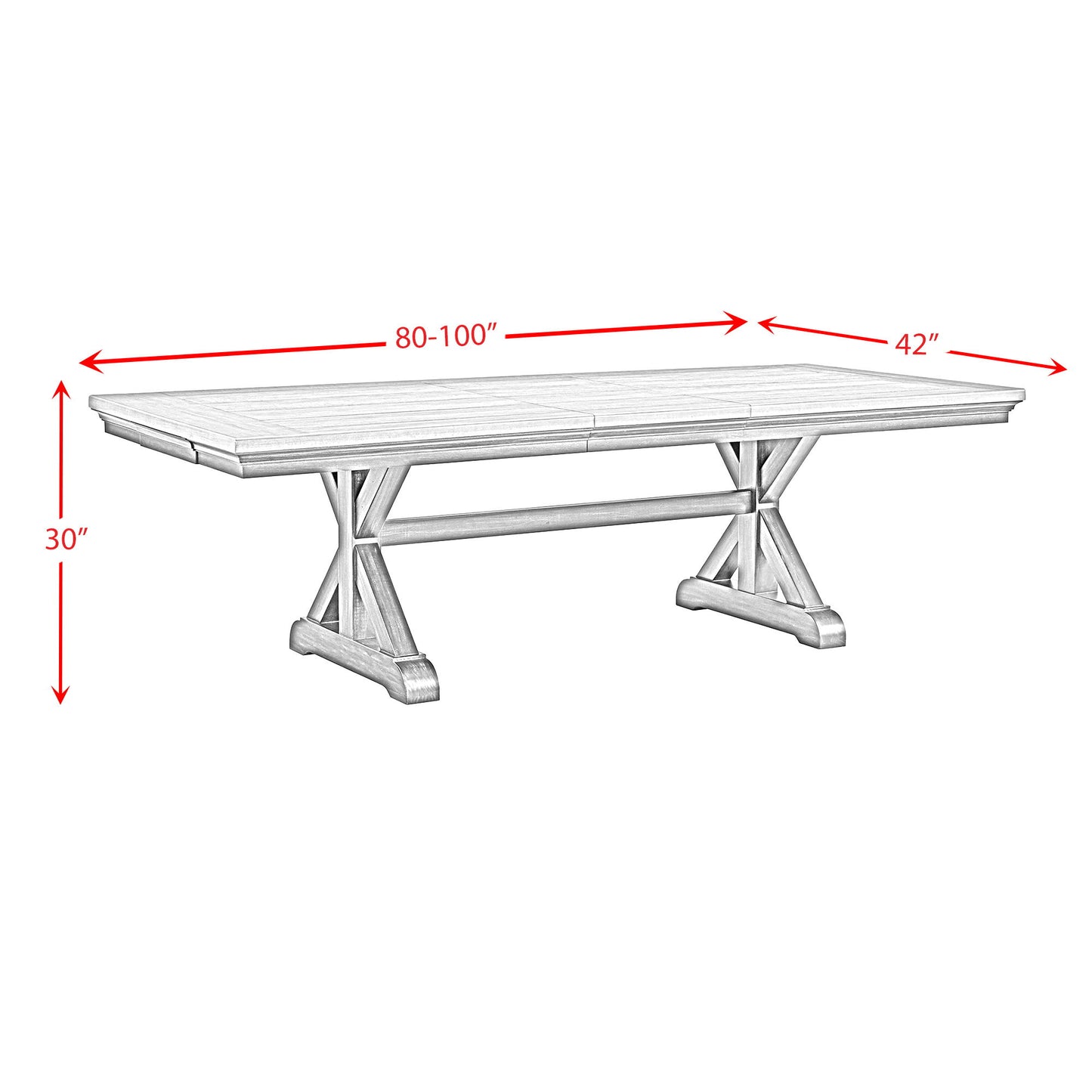 Montrose - Dining Table With 20" Leaf - Espresso And Brown