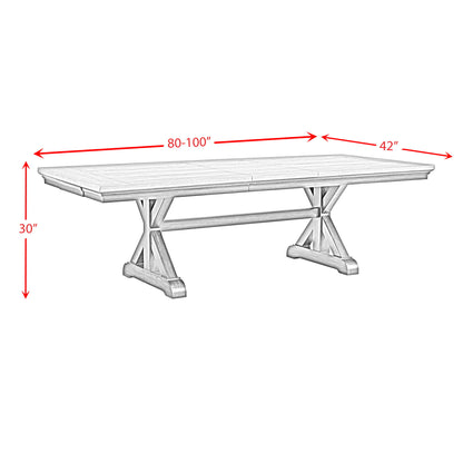 Montrose - Dining Table With 20" Leaf - Espresso And Brown