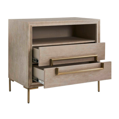 Alessia - Modern Side Table - Light Oak