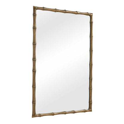 Brass Bamboo - Rectangle Mirror - Brass / Gold