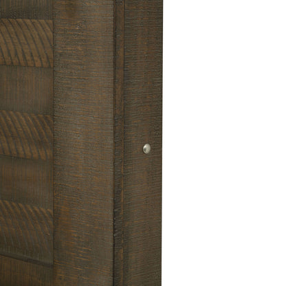 Augusta - 5/0-6/6 Queen/King Storage Side Rails - Rustic Brown