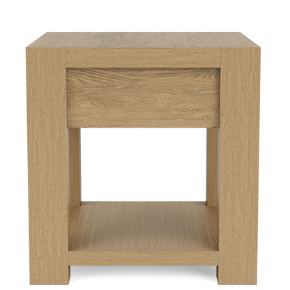 Davie - Chairside Table - Light Brown