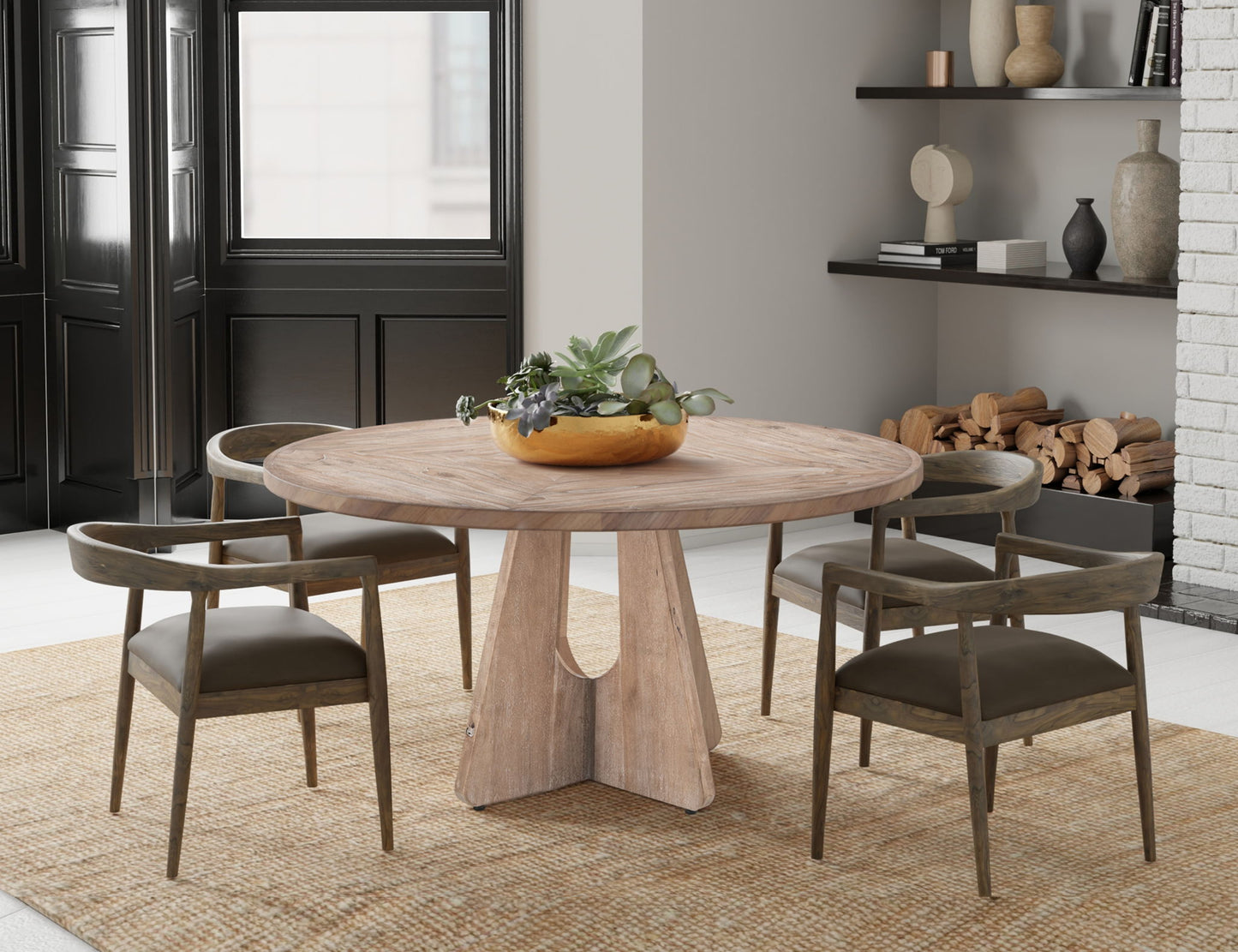 Balam - Cross Table Base - Light Brown