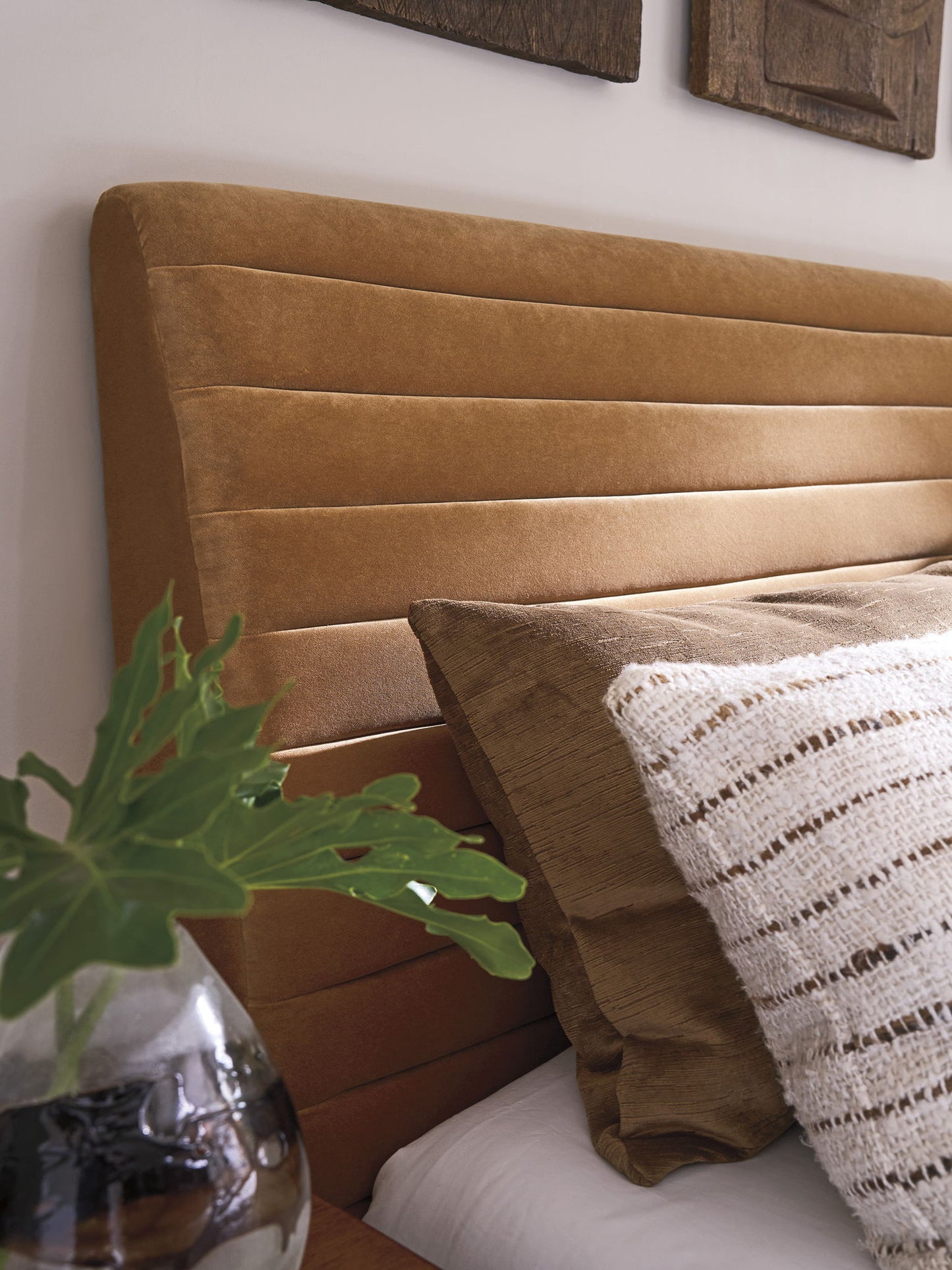 La Costa - Coronado Upholstered Headboard 6/6 King - Dark Brown