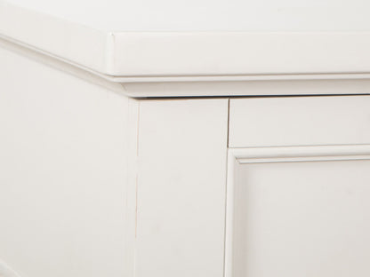 Willowbrook - Open Nightstand - Egg Shell White With Slight Rub Through