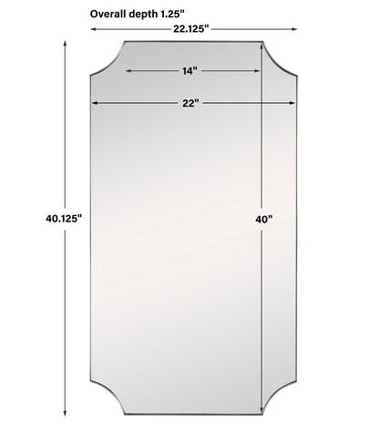 Lennox - Scalloped Corner Mirror