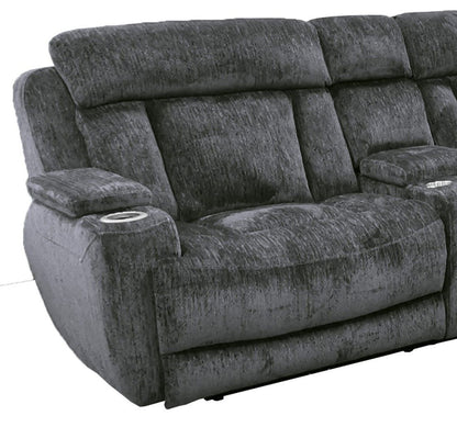 Dalton - Left Arm Facing Recliner - Lucky Charcoal