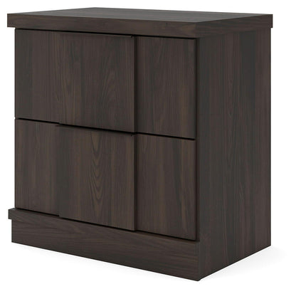 Shaehartin - Two Drawer Night Stand - Dark Brown