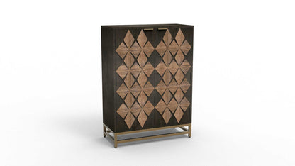 Madira - 35" Bar Cabinet - Two Tone Brown