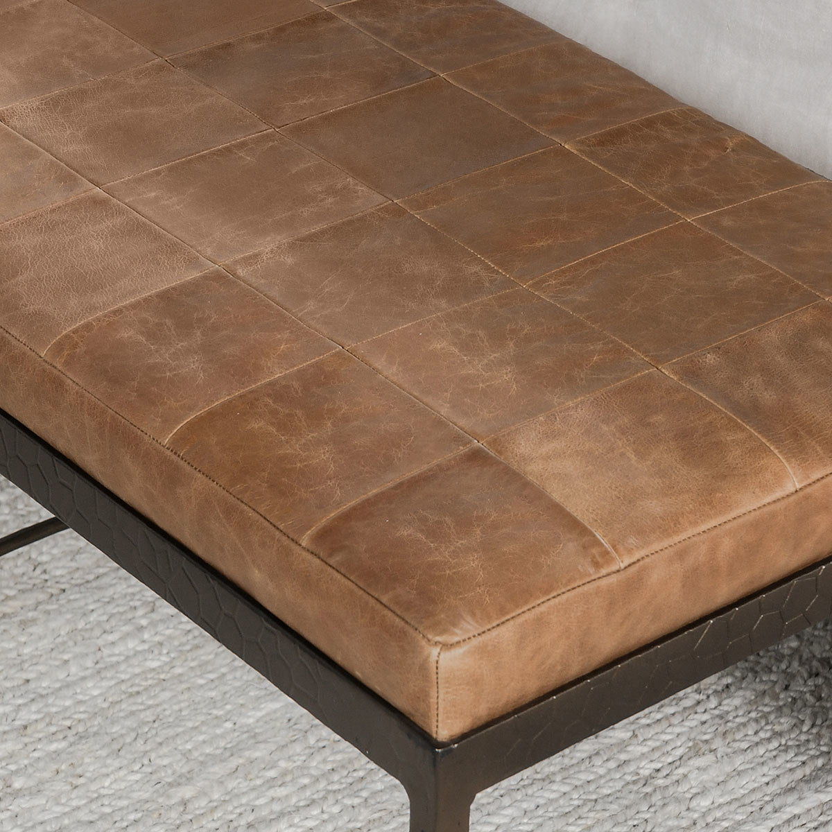 Malo - 28" Leather Bench