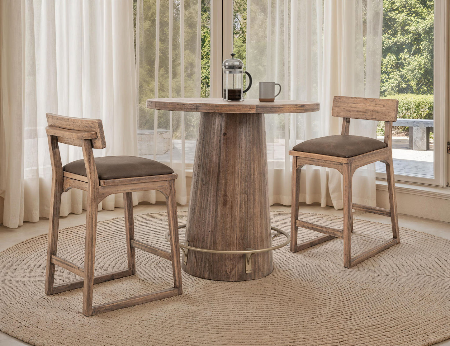 Balam - Table Base - Light Brown