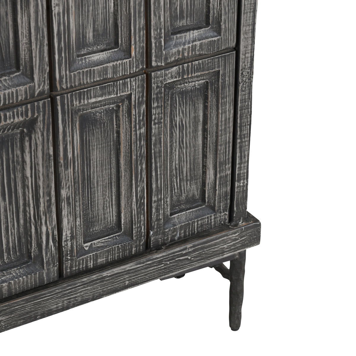 Willmark - 6 Door Iron Leg Sideboard