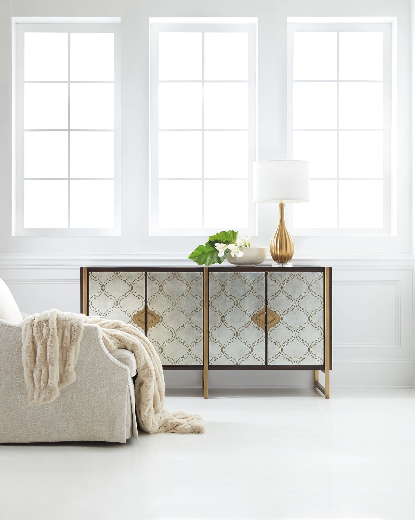 Melange - Classic Credenza - Dark Brown