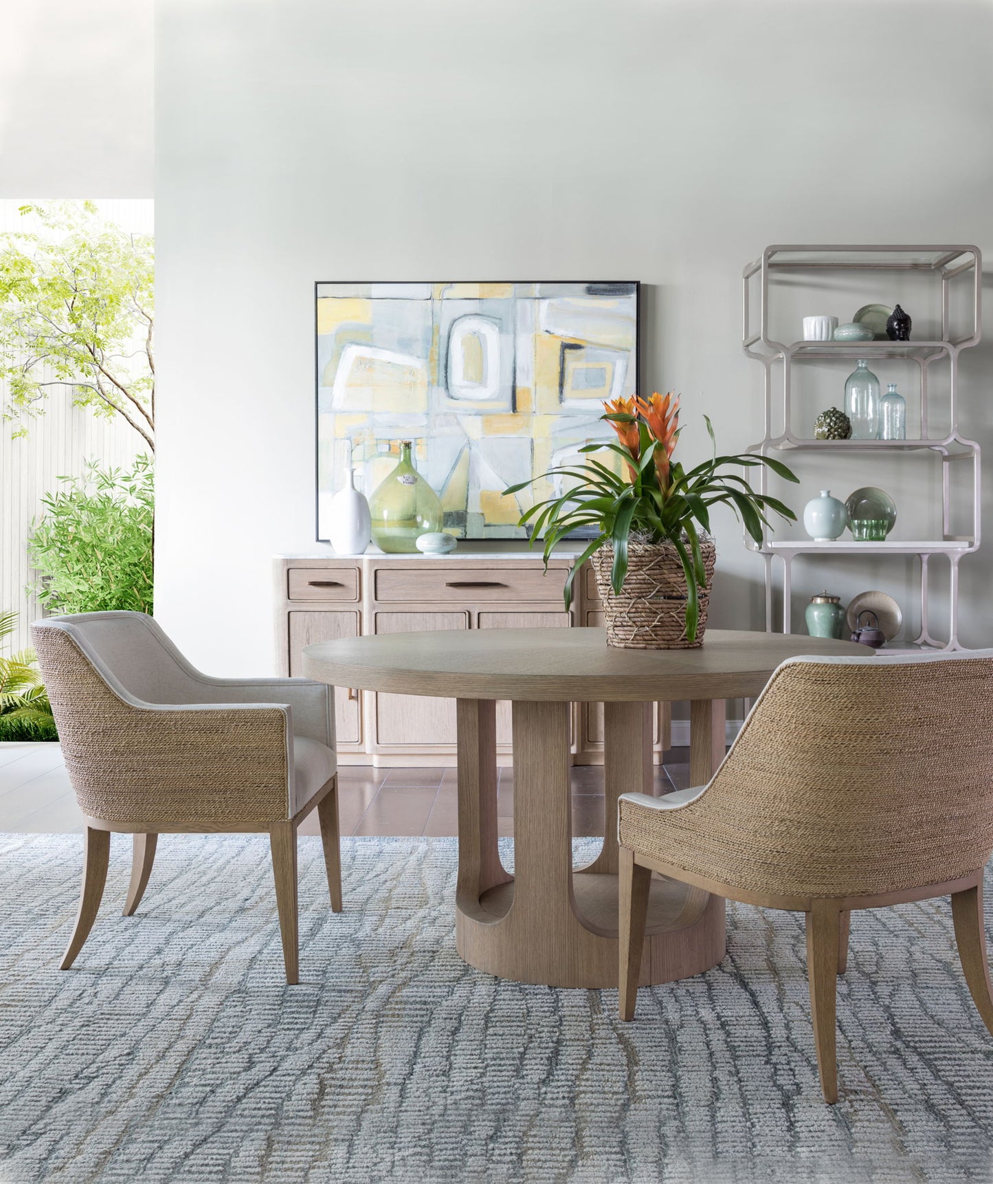 Simpatico - Simpatico Round Dining Table - Light Brown