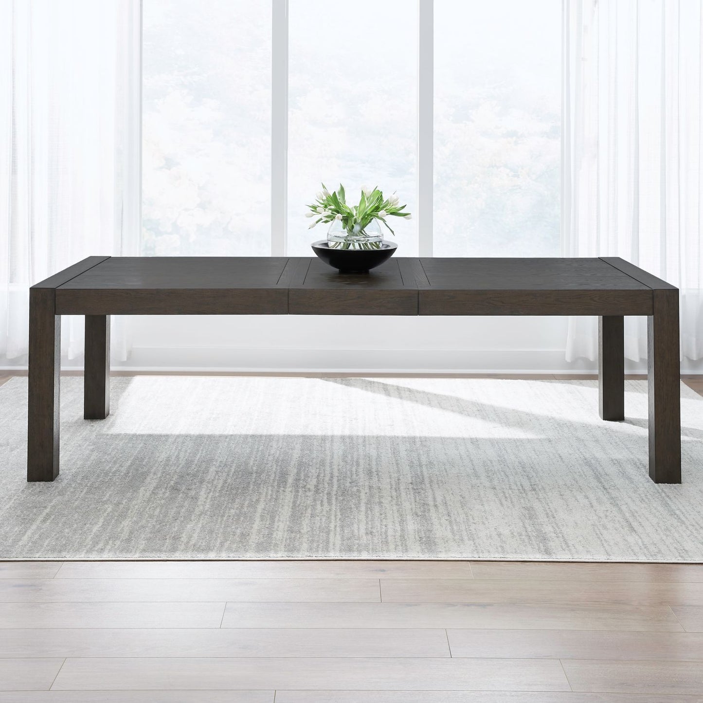 Cascade Falls - Rectangular Leg Table - Satin Espresso