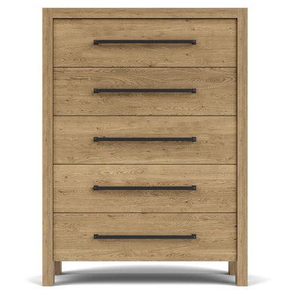 Davie - 5 Drawer Chest - Light Brown