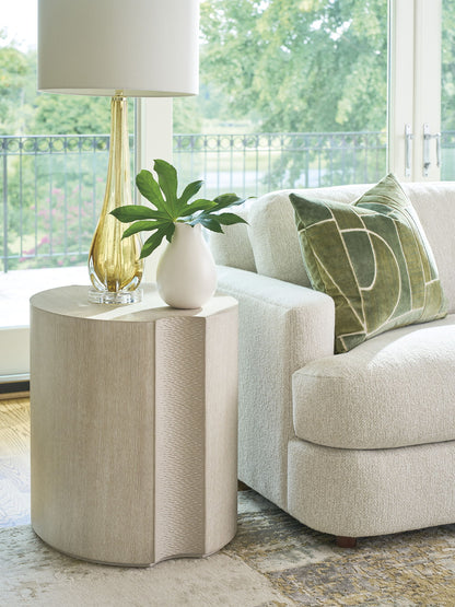Copacabana - Cabo Oval End Table - White