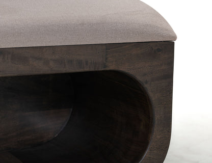 Balam - Wooden Bench With Cushioned Seat