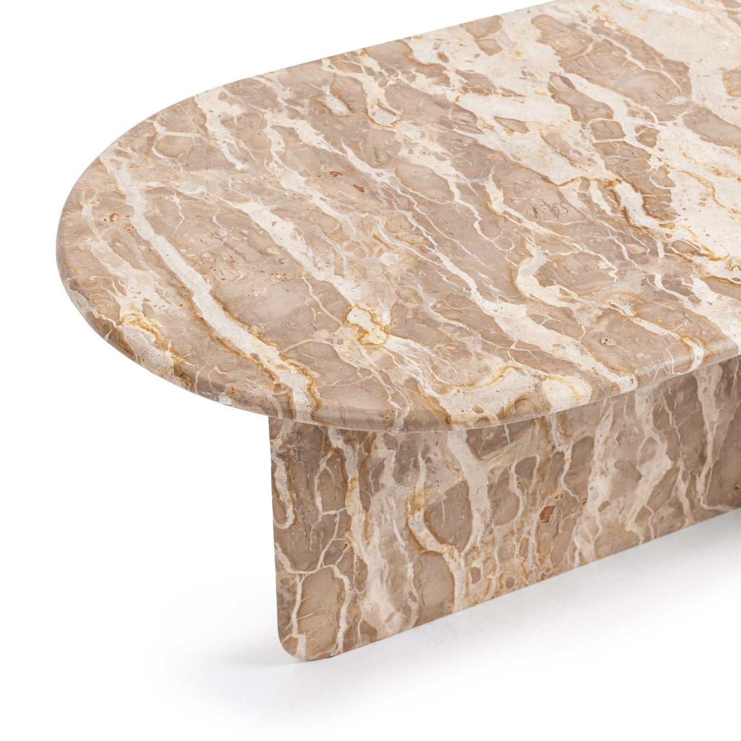 Jaylani - Oval Coffee Table - Desert Drift
