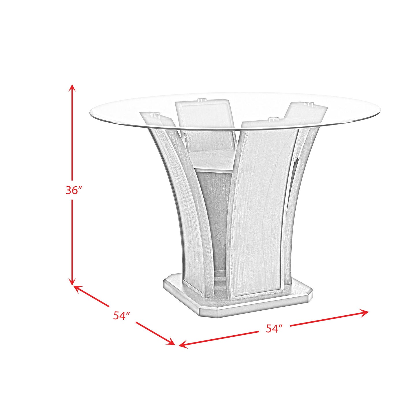 Dapper - Round Counter Height Dining Table