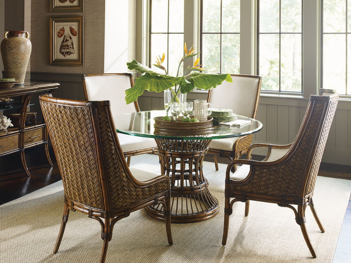 Bali Hai - Latitude Dining Table With Glass Top