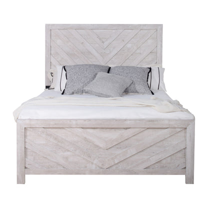 Biscayne - 6/0 California King Headboard, Footboard & Slats - Driftwood