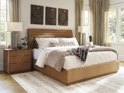 La Costa - Coronado Upholstered Headboard 6/6 King - Dark Brown