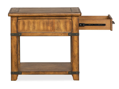 Chesterfield - Rectangular End Table - Farmhouse Timber