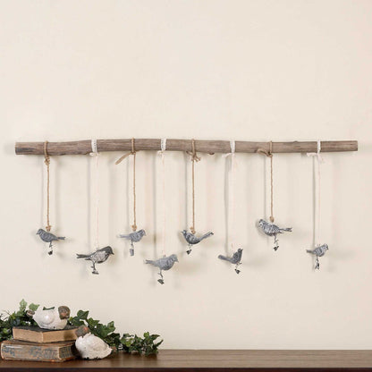 Birds On A Branch - Wall Art - Light Brown