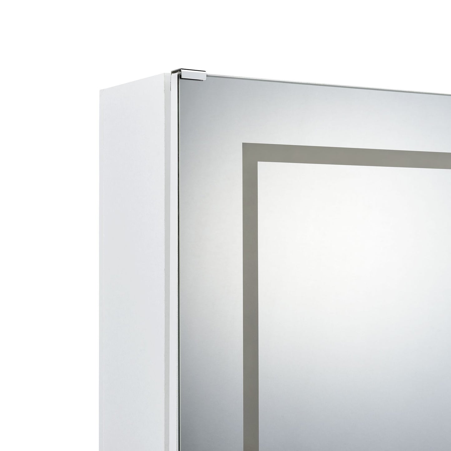 Vancouver - Floor Mirror With Storage - White