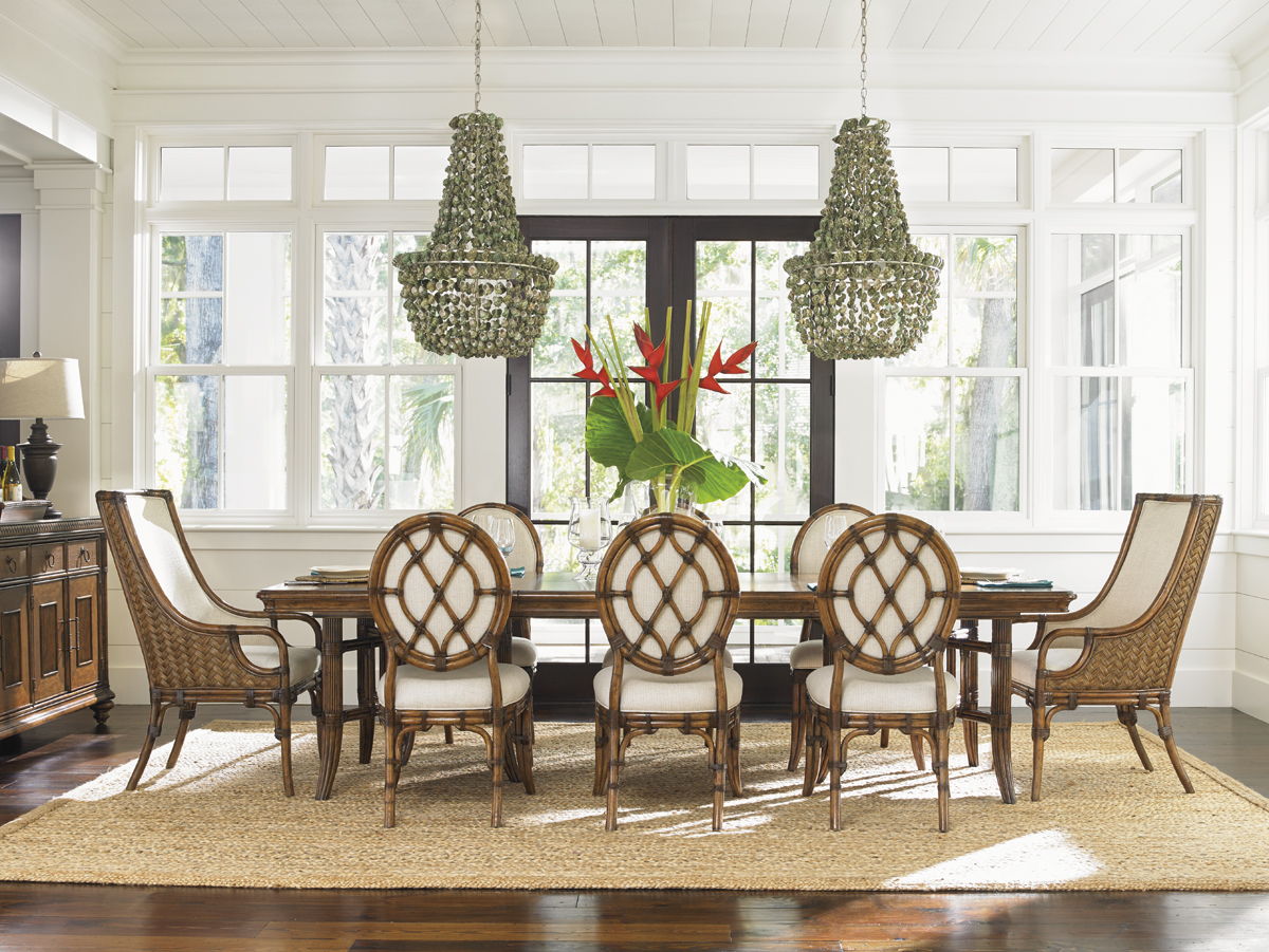 Bali Hai - Fisher Island Rectangular Dining Table - Dark Brown