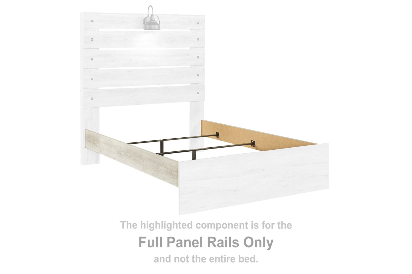 Cambeck - Full Panel Rails - Whitewash