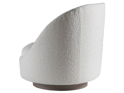 Artistica Upholstery - Genevieve Swivel Fabric Chair - White