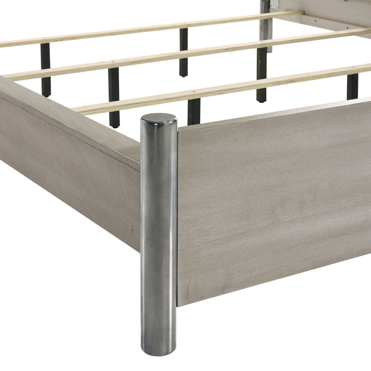 Lennox - Eastern King / Western King Headboard, Footboard & Slat Kit - Gray