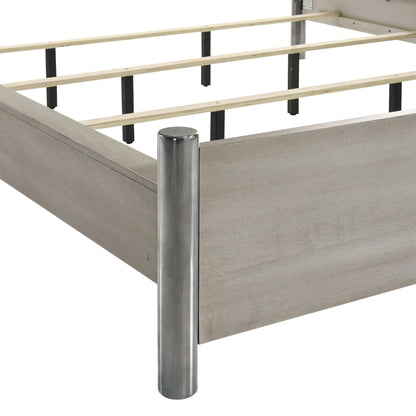 Lennox - Western King Panel Side Rails - Gray