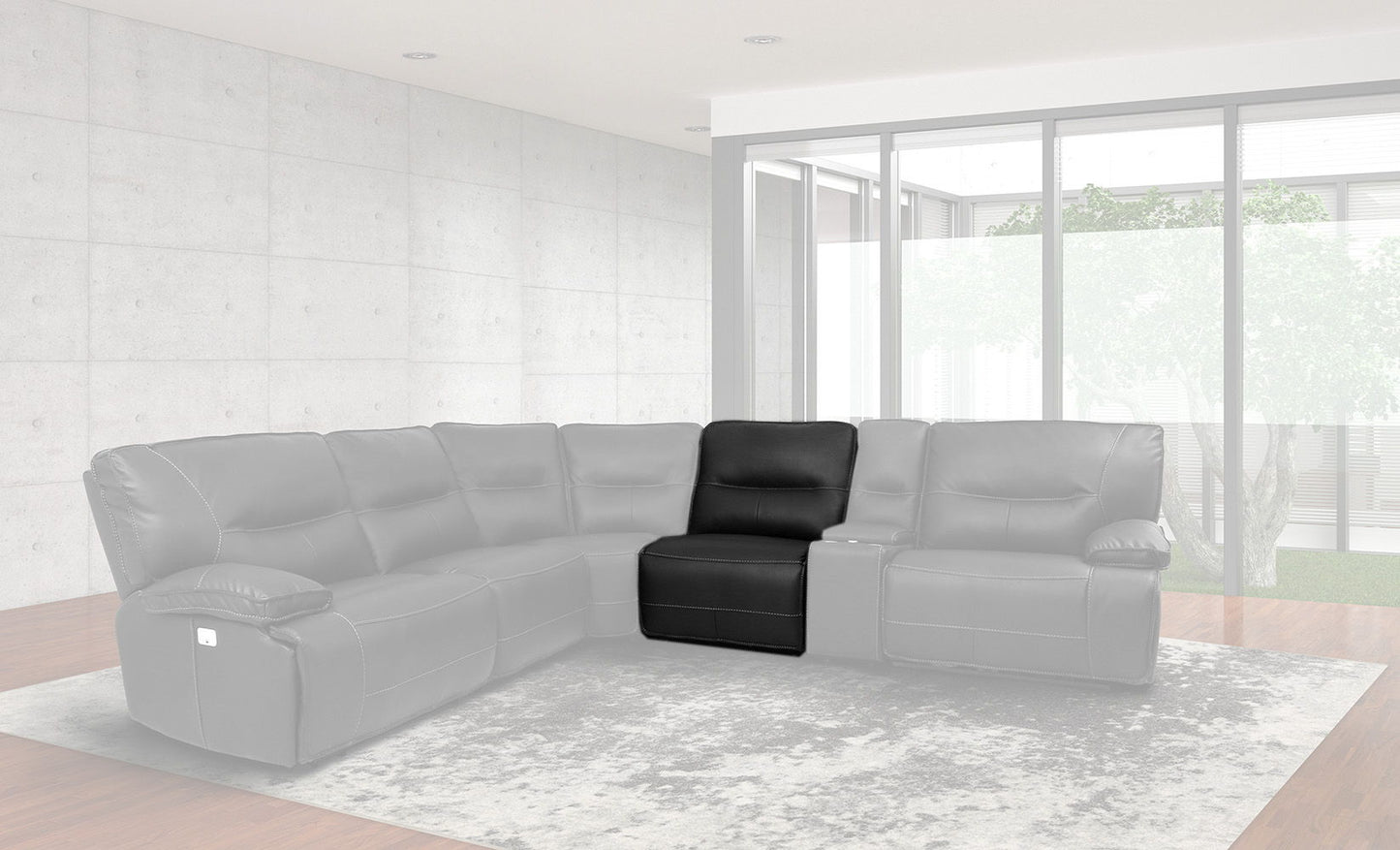 Spartacus - Armless Chair - Black