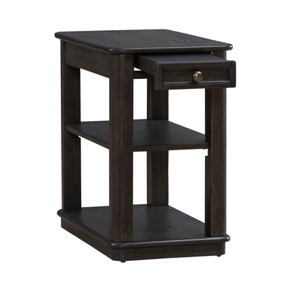 Wallace - Chair Side Table - Aged Oak