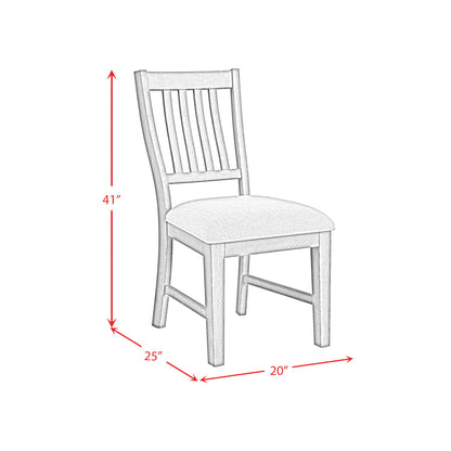 Yellowstone - Dining Side Chair (Set of 2) - Medium Brown / Gray