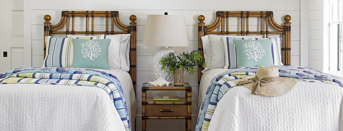 Twin Palms - St. Kitts Rattan Headboard 3/3 Twin - Light Brown