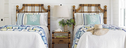 Twin Palms - St. Kitts Rattan Headboard 3/3 Twin - Light Brown